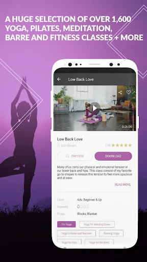 Yoga Download TV 2400+ Classes screenshot 1