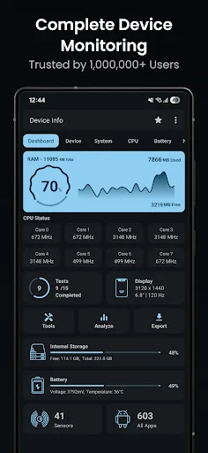 Device Info: System & CPU Info screenshot 1