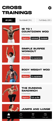WOD - Cross Training & Timer screenshot 1