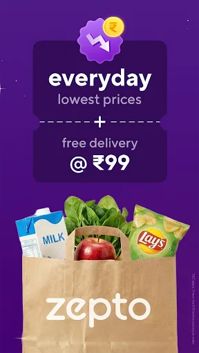 Zepto: Groceries in minutes screenshot 1