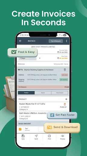 Uni Invoice & Billing Manager screenshot 2