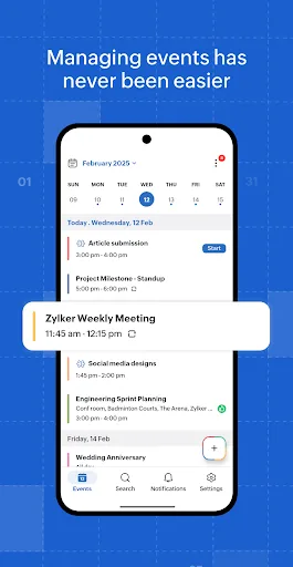 Zoho Calendar screenshot 1