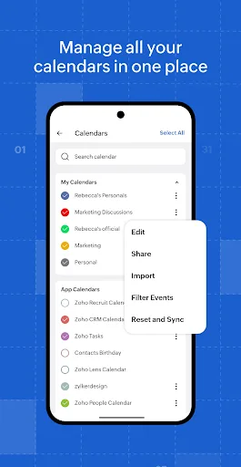 Zoho Calendar screenshot 4