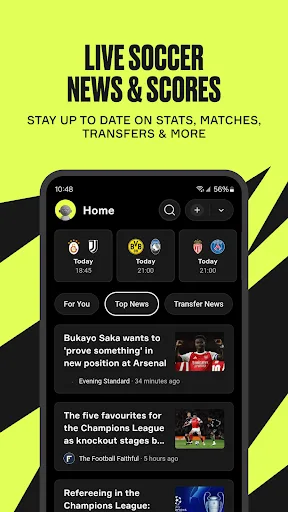 OneFootball: Football Scores screenshot 1