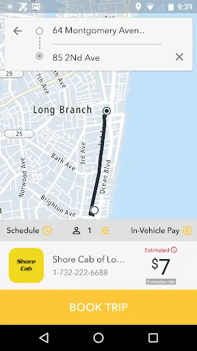 Shore Cab :Long Branch NJ Taxi screenshot 3