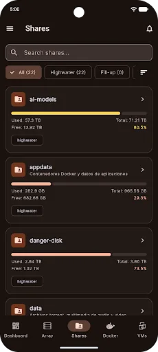 U-Manager - Gestor Unraid screenshot 3