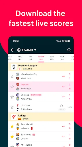 Flashscore: Результати матчів screenshot 1