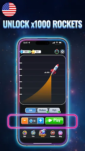 Crash Rocket - Win & Crash screenshot 2