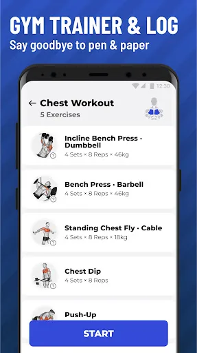 Ejercicios en el Gimnasio screenshot 1