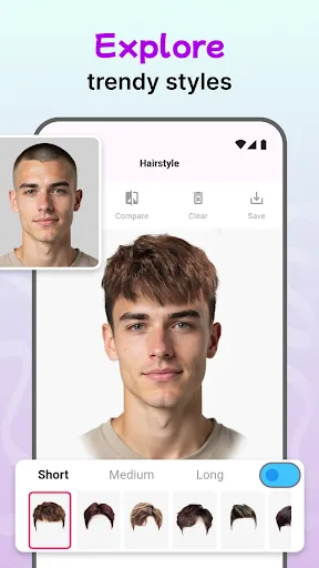 Modiface Haircut：Hair Makeover screenshot 3