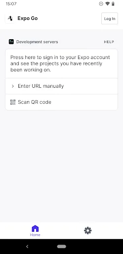 Expo Go screenshot 1