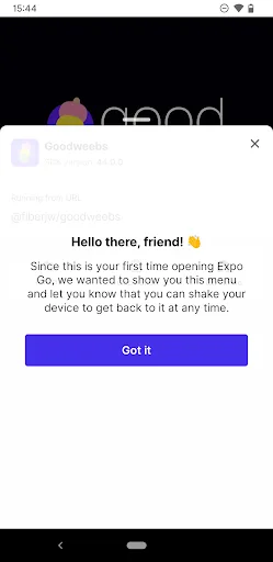 Expo Go screenshot 3