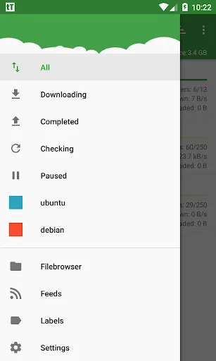 tTorrent screenshot 2