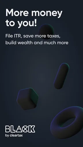 Income Tax Filing, ITR - Black screenshot 1