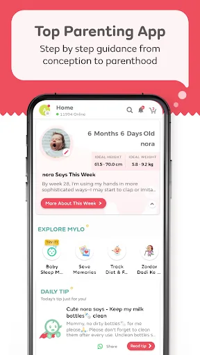 Mylo Pregnancy & Parenting App screenshot 1