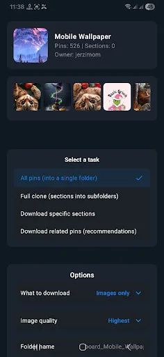 Board downloader for pinterest screenshot 1