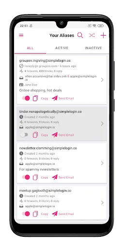 SimpleLogin | Anti-spam screenshot 1