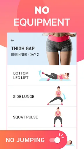 Leg Workouts - Tone up & Slim screenshot 5