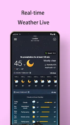 Pronóstico del tiempo local screenshot 1