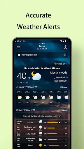 Pronóstico del tiempo local screenshot 2