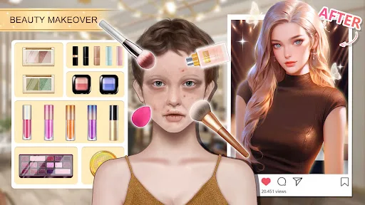 Beauty Makeover- Макияж Игра screenshot 3