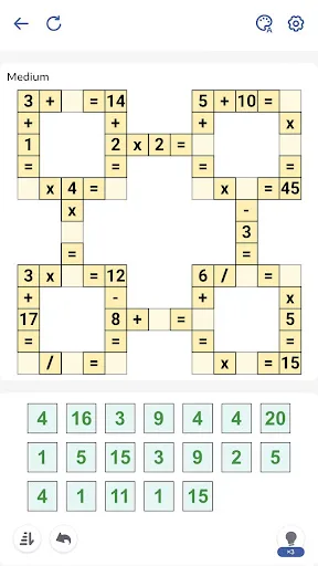 Математические игры Crossmath screenshot 2