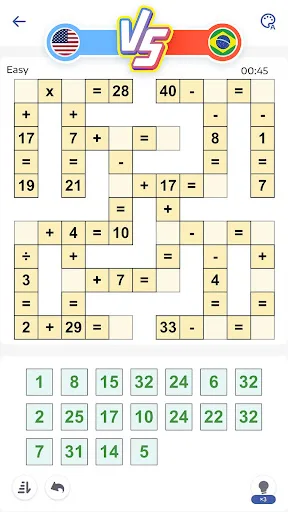 Математические игры Crossmath screenshot 3