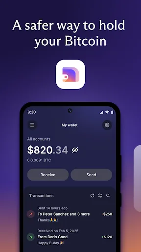 Proton Wallet: Secure Bitcoin screenshot 1