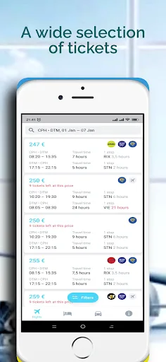 Vuelos baratos online screenshot 3