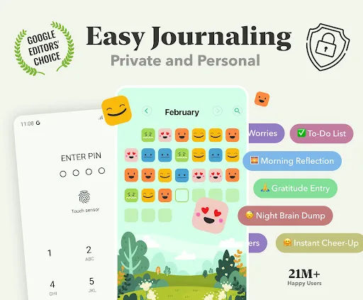 Daylio - Щоденник, Настрої screenshot 1