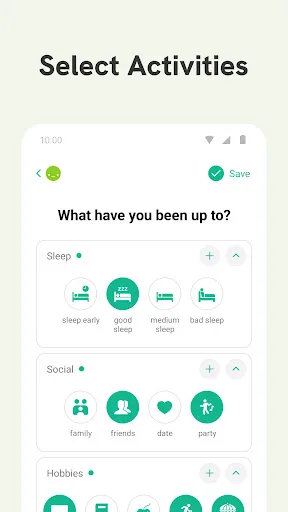 Daylio - Щоденник, Настрої screenshot 3
