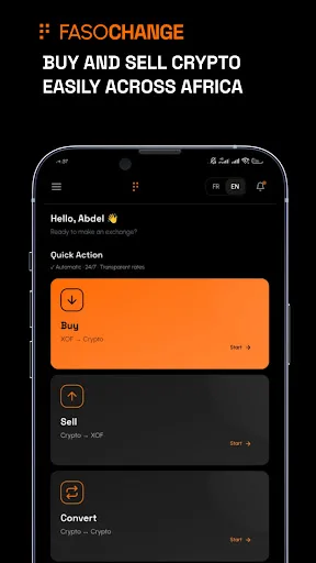 FASOCHANGE – Acheter Crypto screenshot 1
