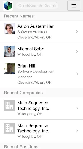 PCRecruiter Mobile screenshot 2