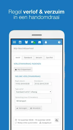 Bedrijfsrooster screenshot 3
