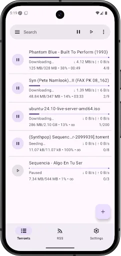 LibreTorrent screenshot 1