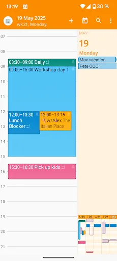 aCalendar - your calendar screenshot 2