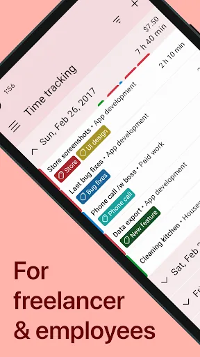 WorkingHours: Horas de trabajo screenshot 1