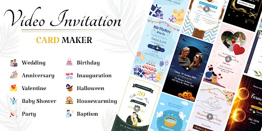 Video Invitation Card Maker screenshot 1