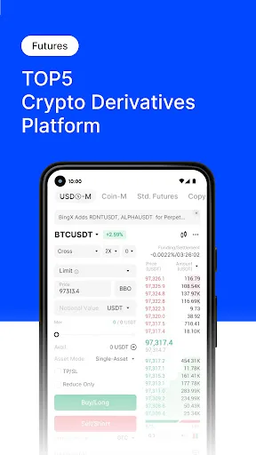 BingX: покупка крипты и акций screenshot 3