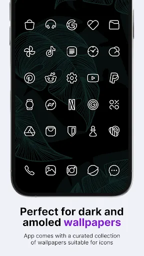 Caelus White: linear icon pack screenshot 2