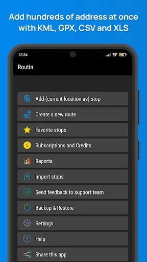 Routin Planificador de Ruta screenshot 1