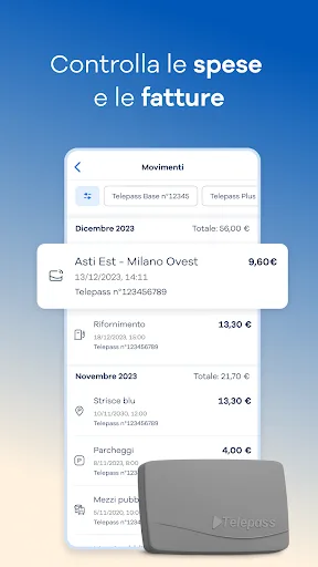 Telepass: pedaggi e parcheggi screenshot 3
