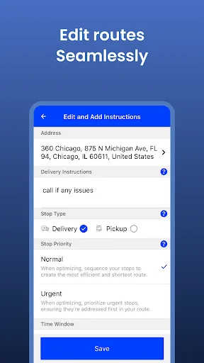 Upper: Delivery Route Planner screenshot 5