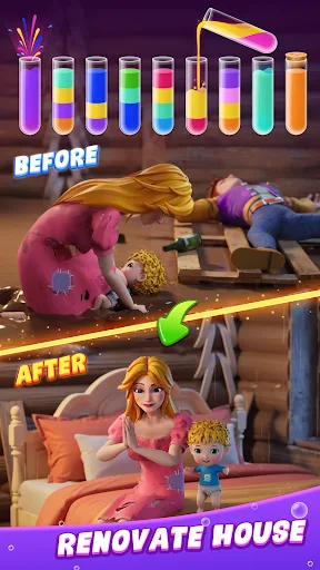Water Sort: Tubos de Color screenshot 3