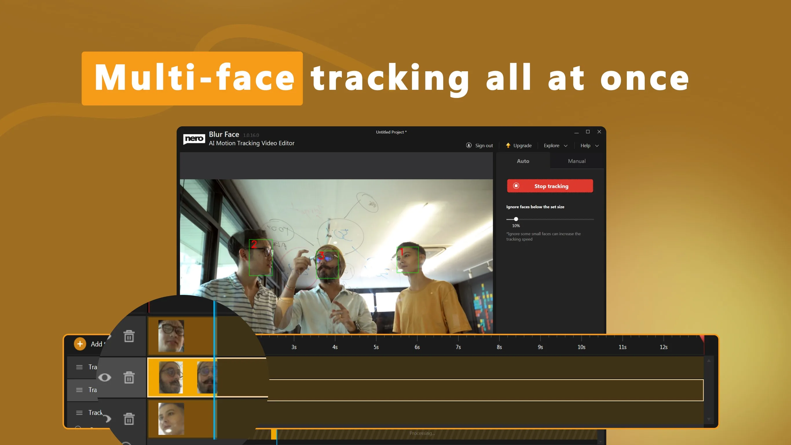 Blur Face - Motion Tracking Video Editor screenshot 2