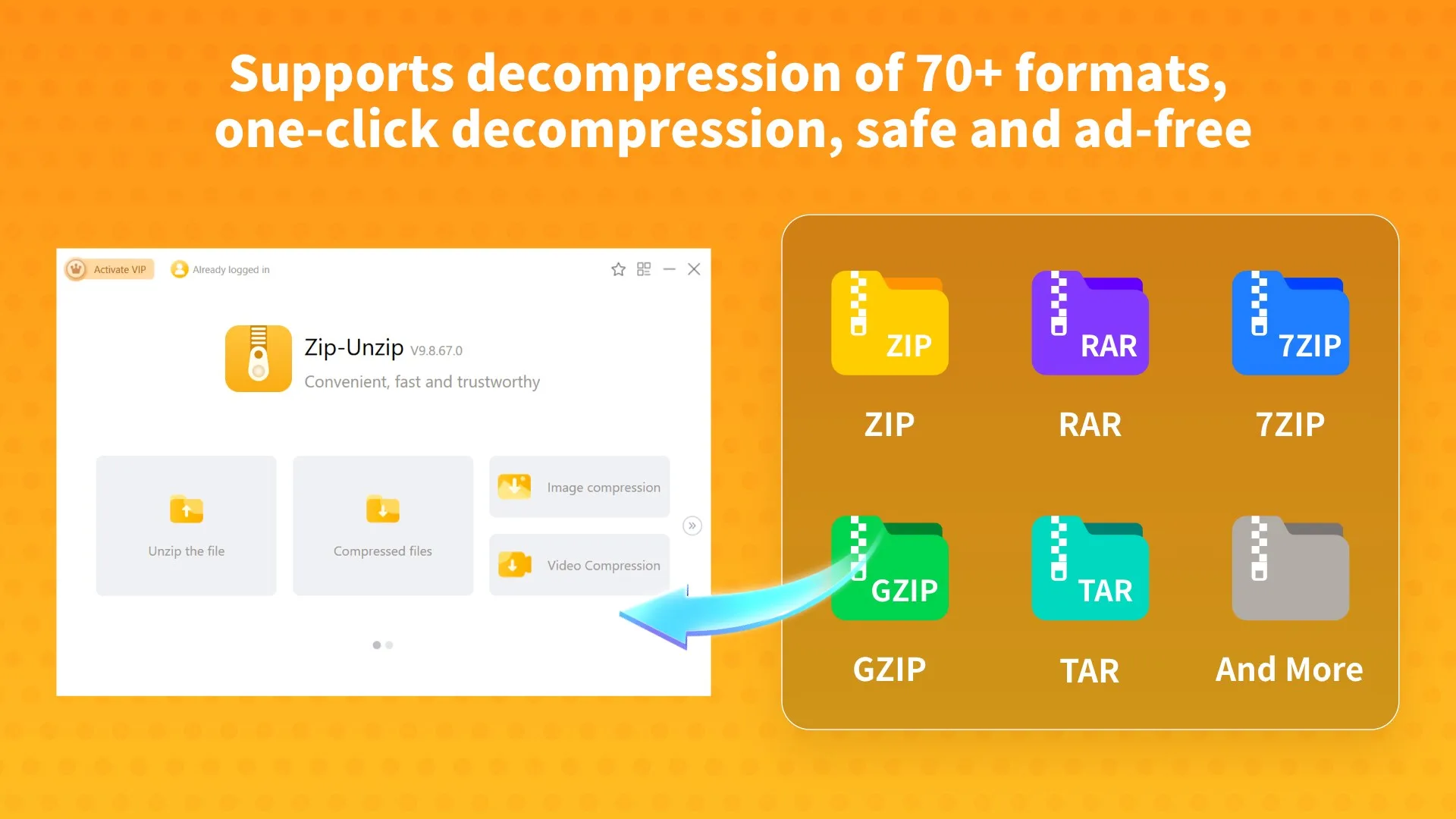 Descompresión Zip - Descompresión Rar&7z screenshot 1