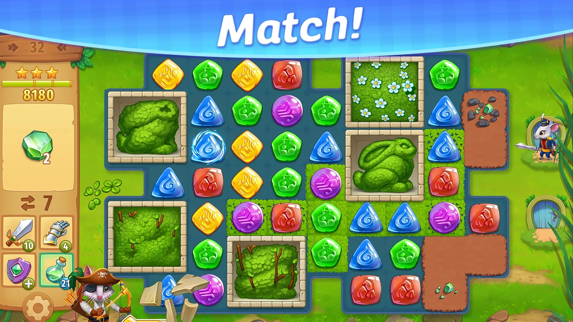 Strongblade - Match 3 Puzzle Game screenshot 3