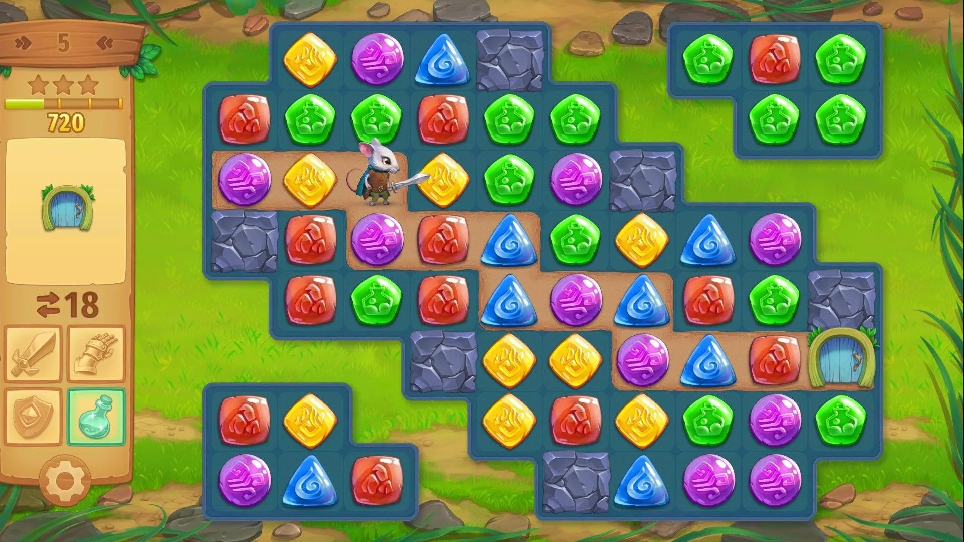Strongblade - Match 3 Puzzle Game screenshot 4