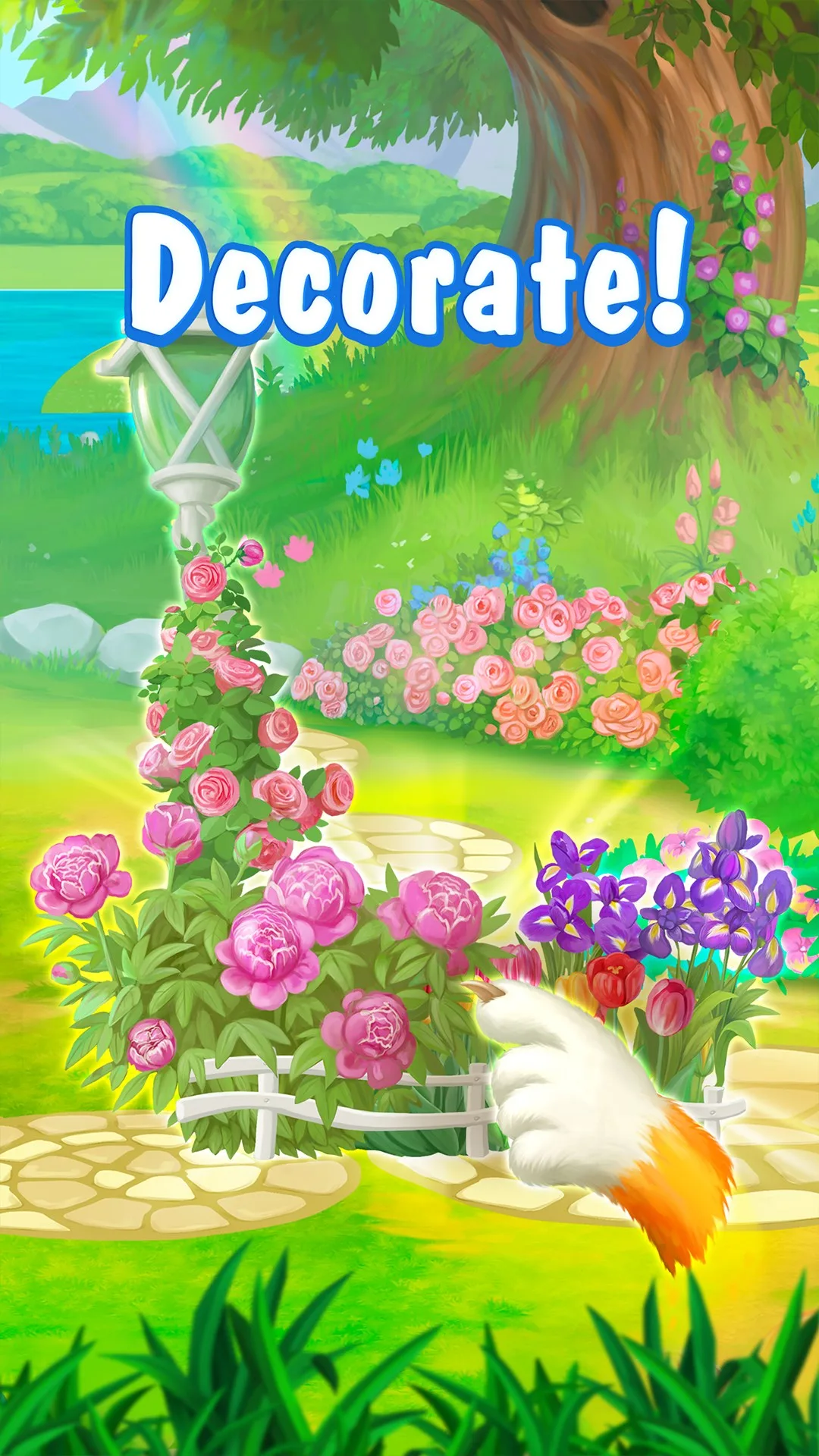 Garden Pets: Match-3 Dog & Cat Home Decorate screenshot 3