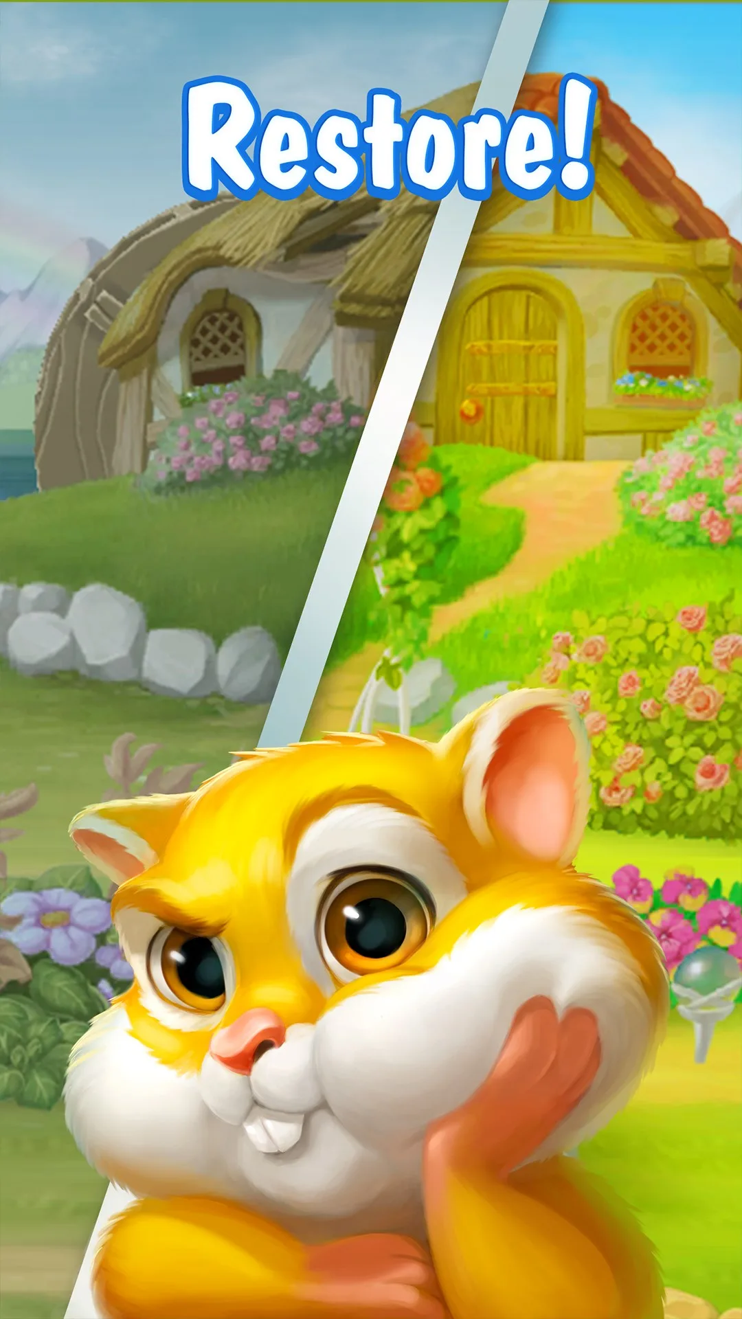Garden Pets: Match-3 Dog & Cat Home Decorate screenshot 5